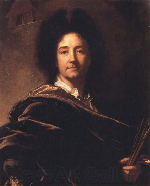 Hyacinthe Rigaud Self-Portrait Norge oil painting art